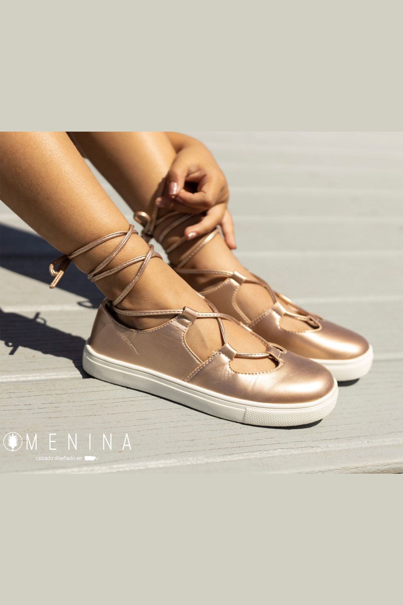 Baletas con cordones