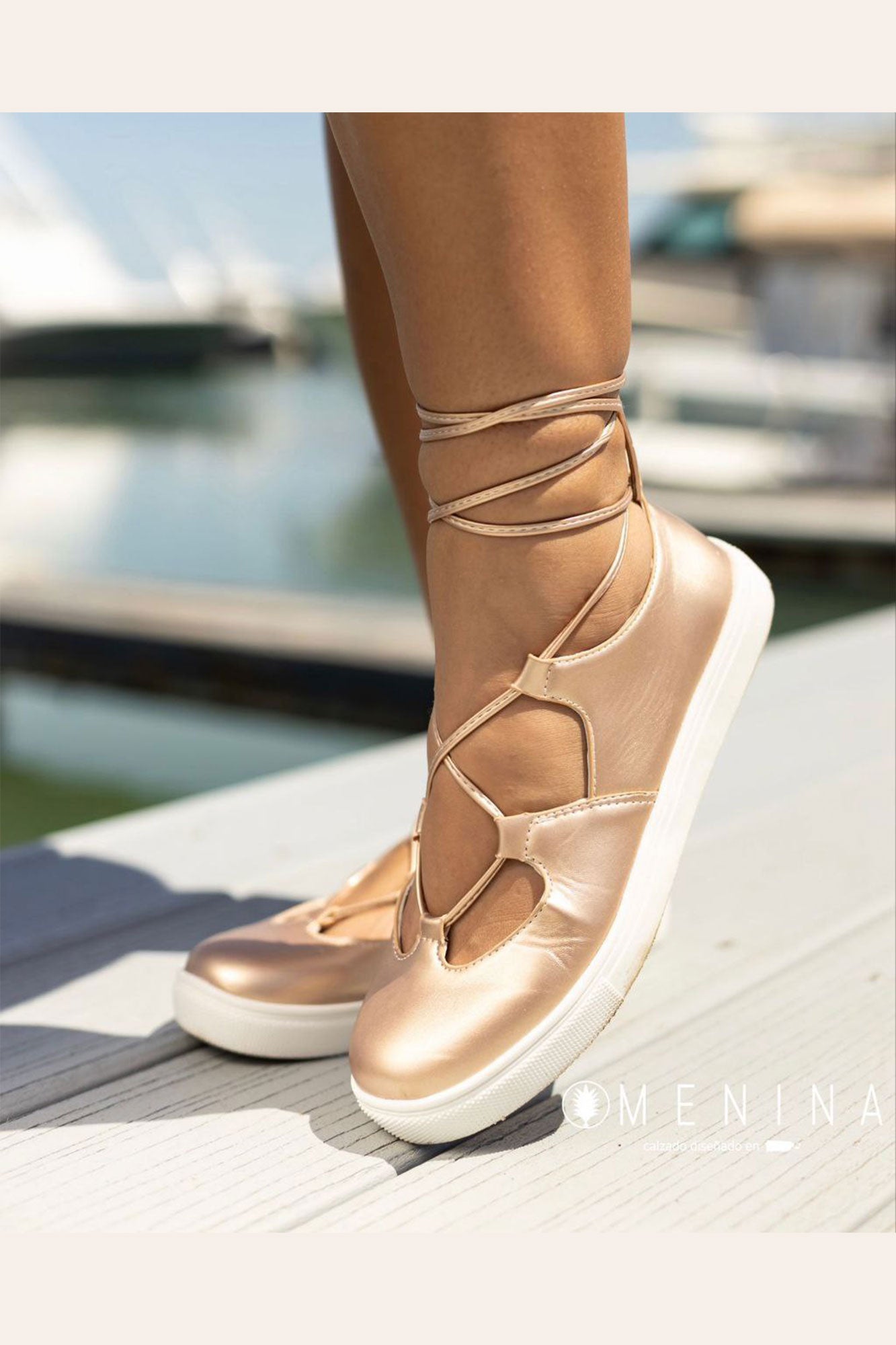 Baletas con cordones