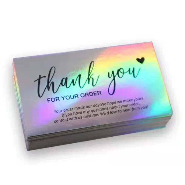 50pcs Thank You Card