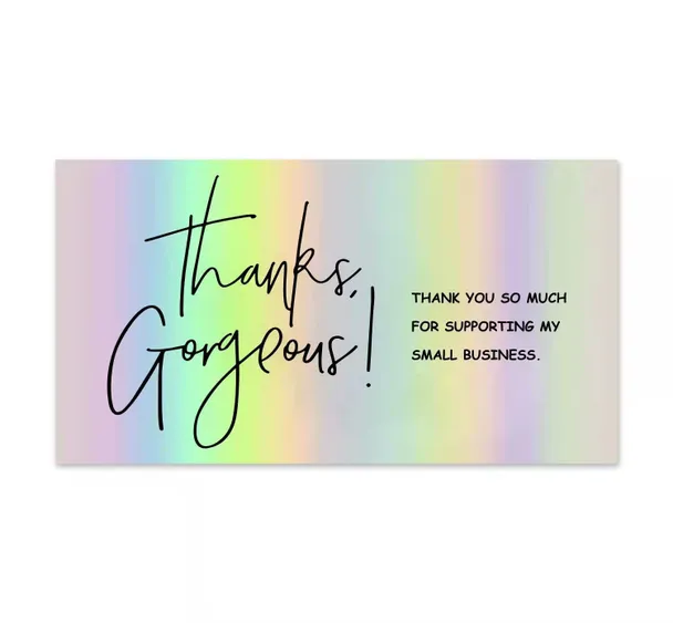 50pcs Thank You Card