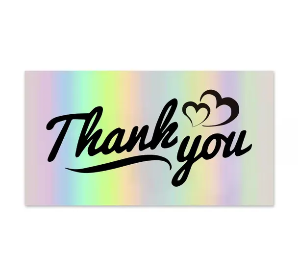 50pcs Thank You Card