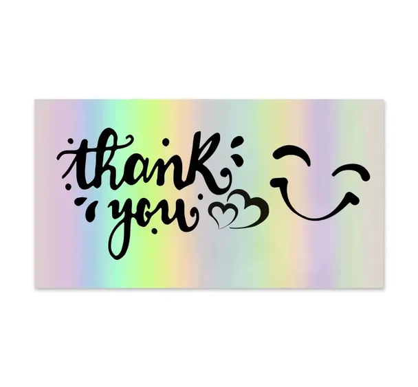 50pcs Thank You Card