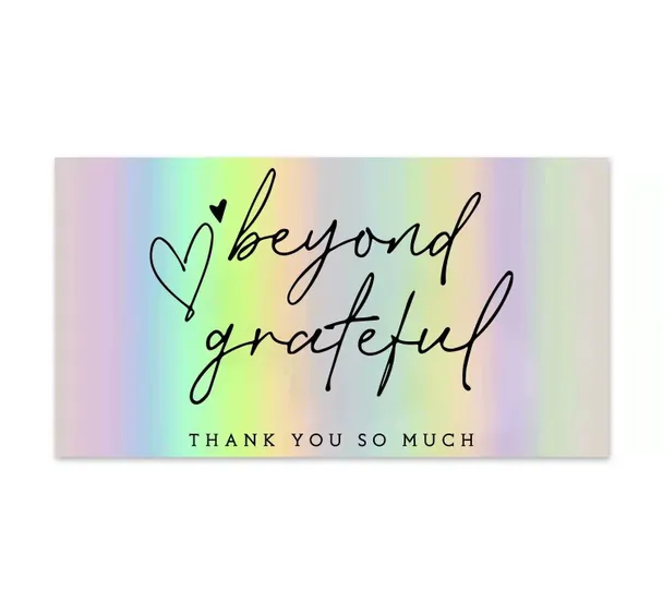50pcs Thank You Card