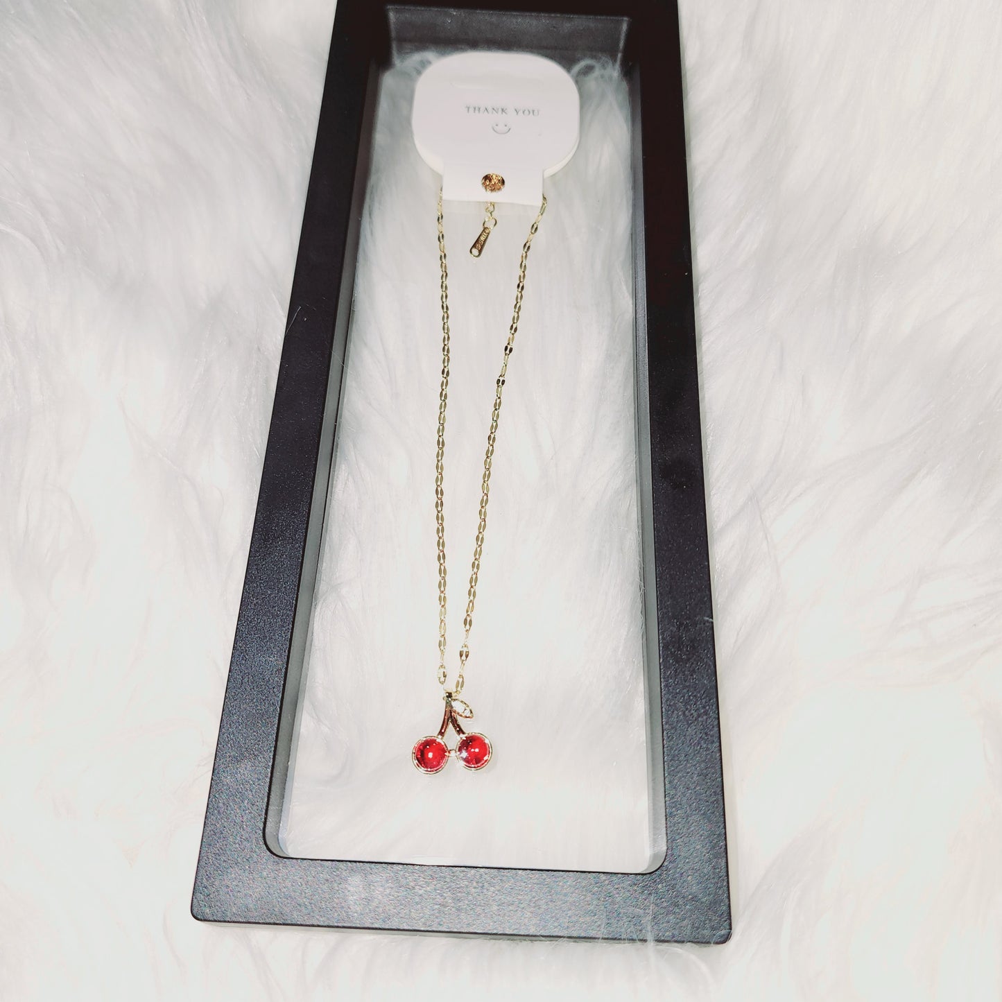 Collar pendiente Cerezas