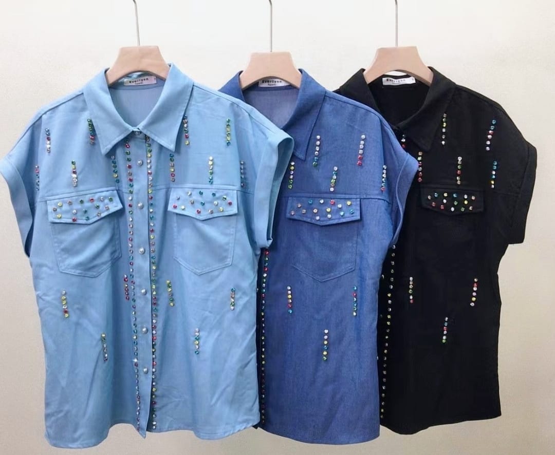 Blusa Denim Light blue