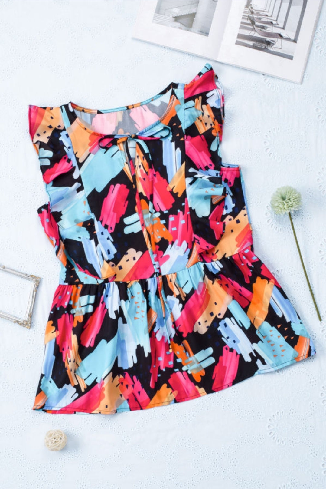 Blusa Dama con volantes