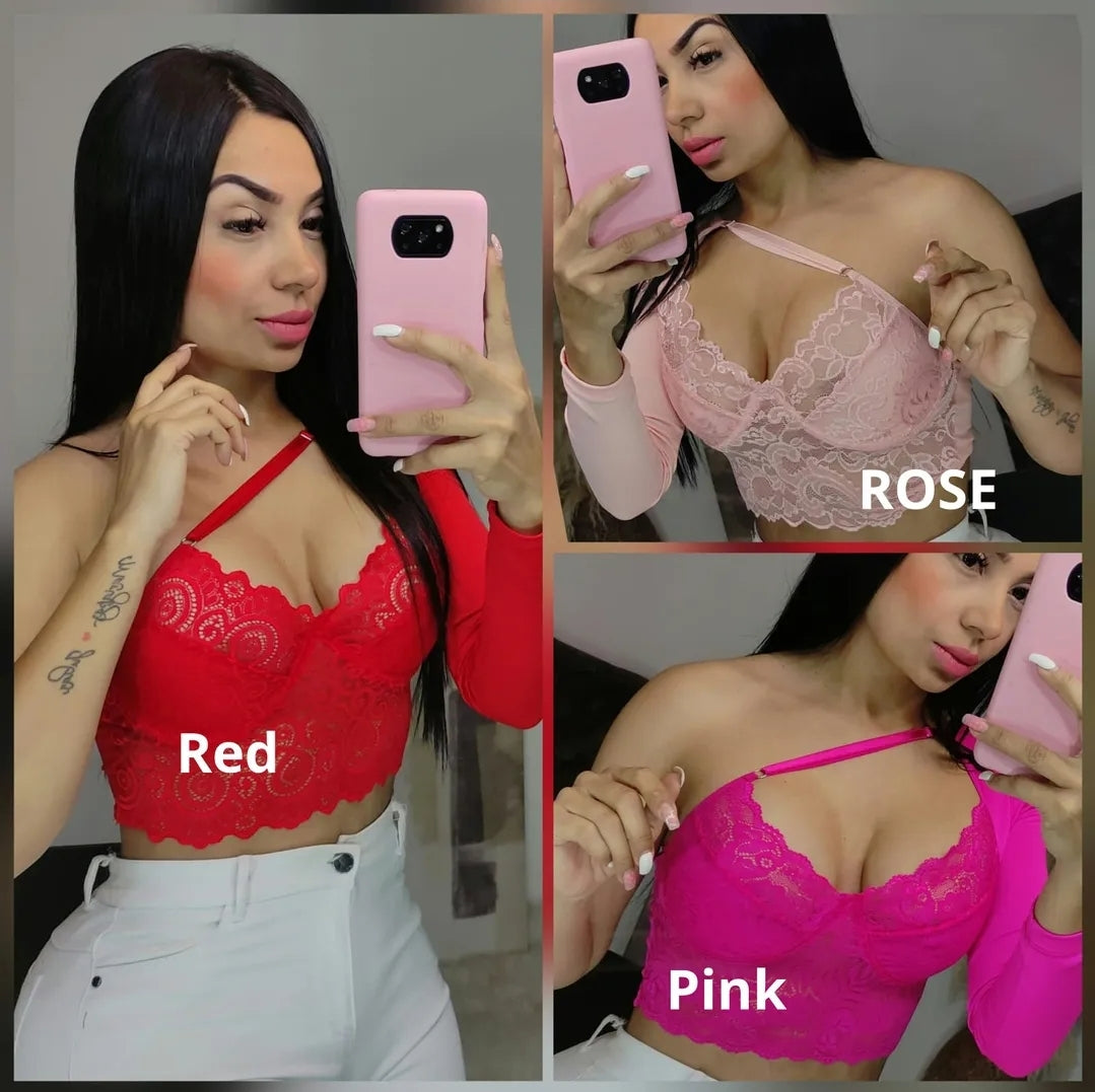 Blusa Dama con encaje