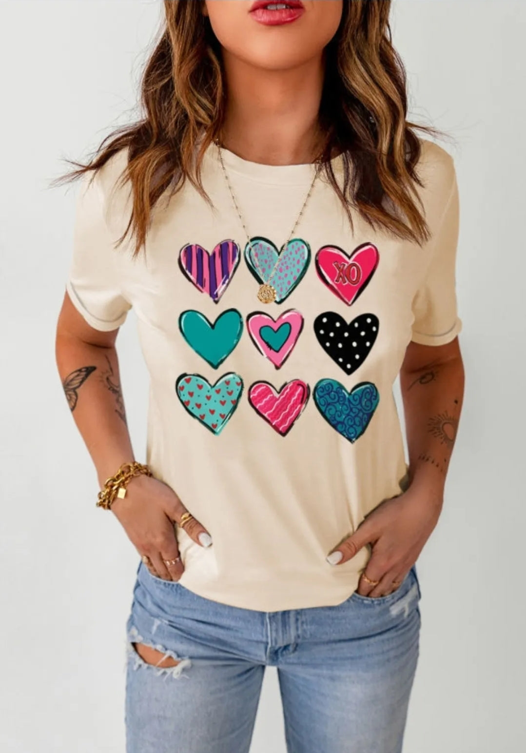 Blusa Top XO heart Dama