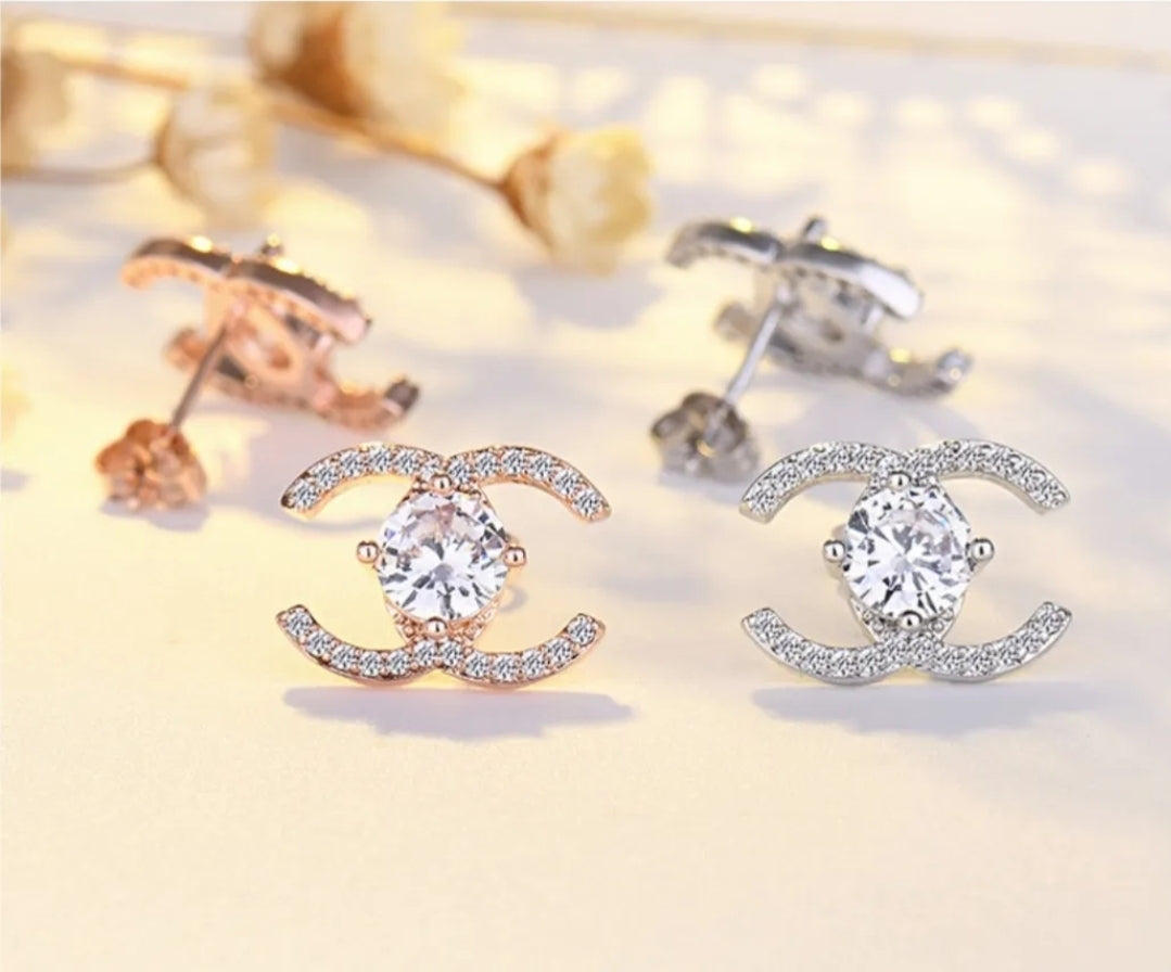 Aretes con zirconias