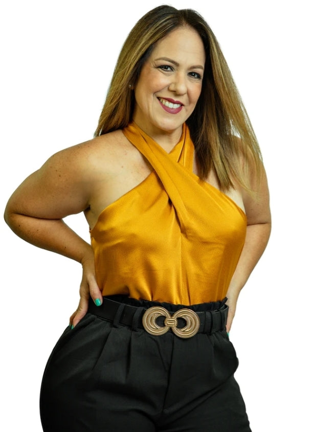 Top Halter Cruzada