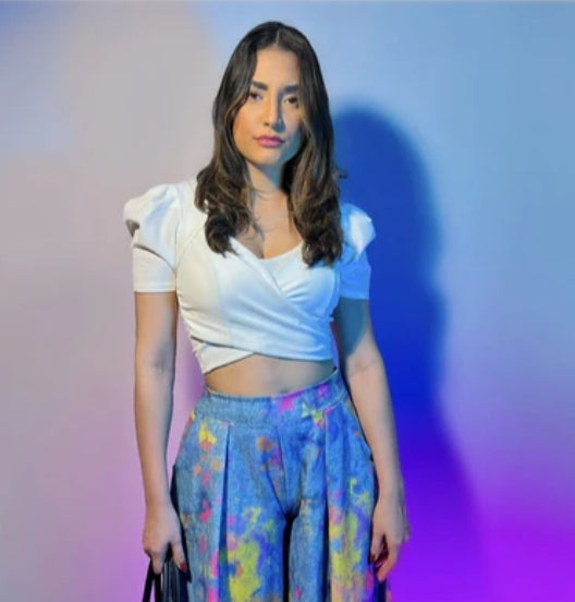 Crop top Blanco