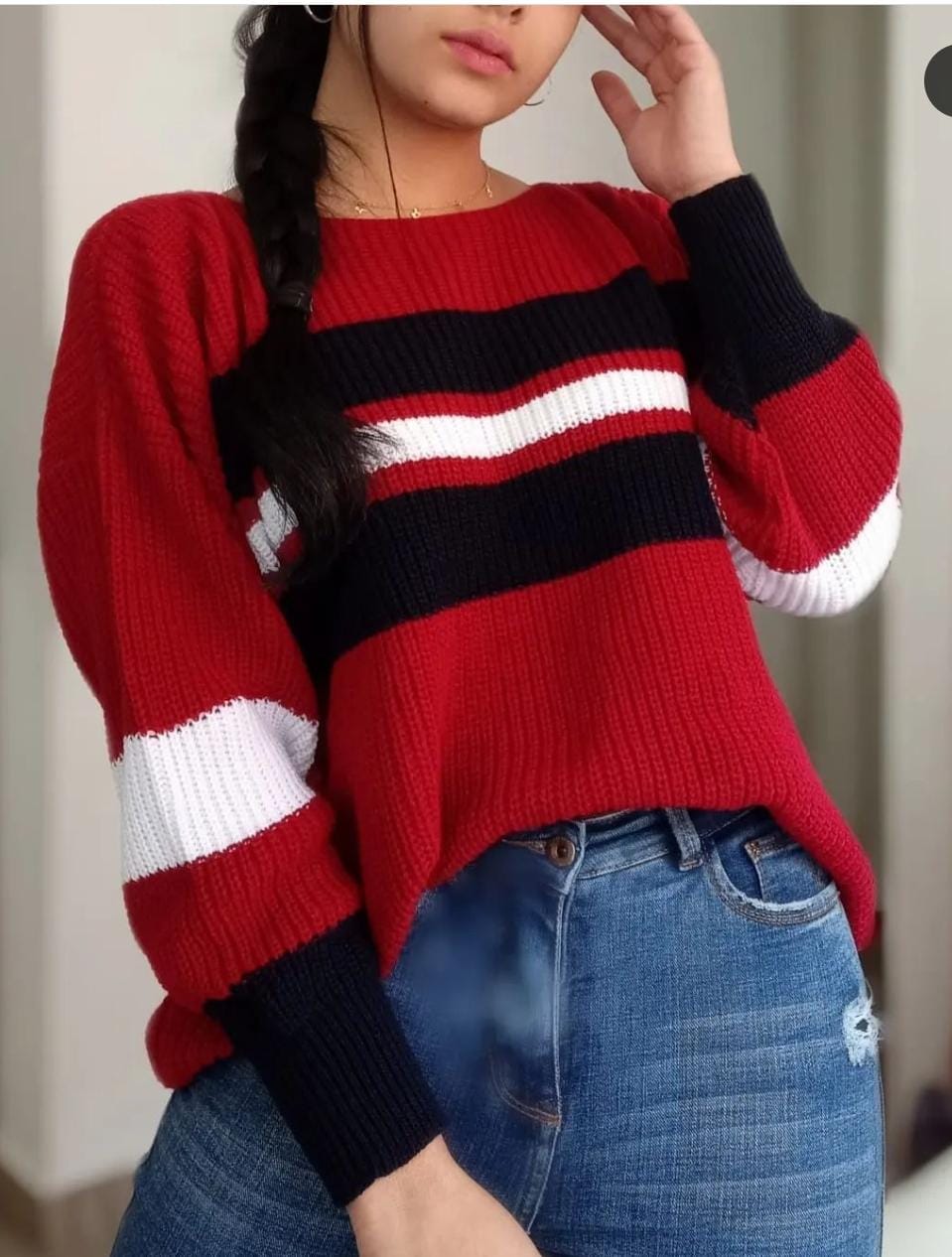 Red knit Sweater